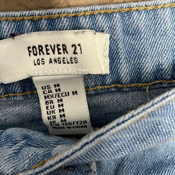 Forever 21 denim mini skirt size M - Picture 2 of 3
